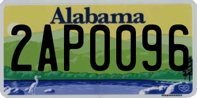 AL license plate 2AP0096