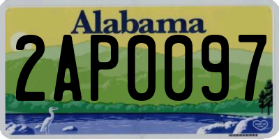 AL license plate 2AP0097