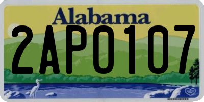 AL license plate 2AP0107