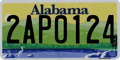 AL license plate 2AP0124