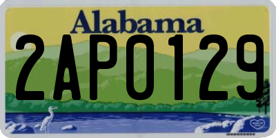 AL license plate 2AP0129