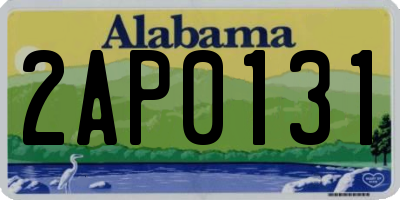 AL license plate 2AP0131