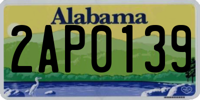 AL license plate 2AP0139