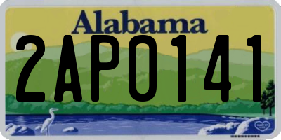 AL license plate 2AP0141