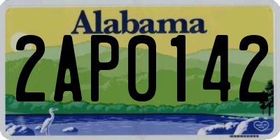 AL license plate 2AP0142