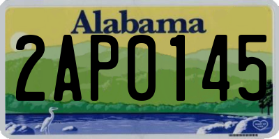 AL license plate 2AP0145