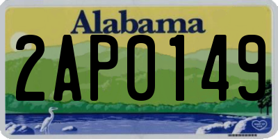 AL license plate 2AP0149