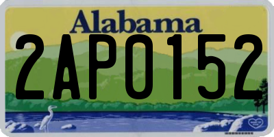 AL license plate 2AP0152