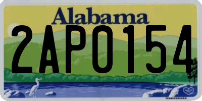 AL license plate 2AP0154