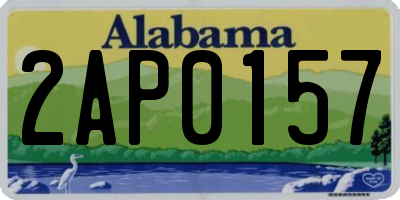 AL license plate 2AP0157
