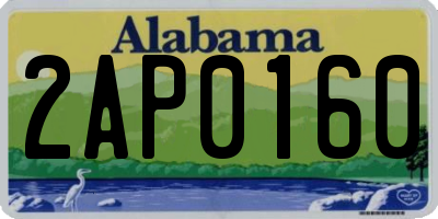AL license plate 2AP0160