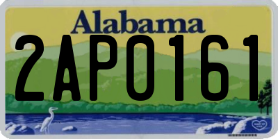 AL license plate 2AP0161