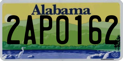 AL license plate 2AP0162