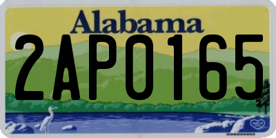 AL license plate 2AP0165