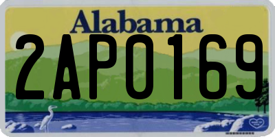 AL license plate 2AP0169