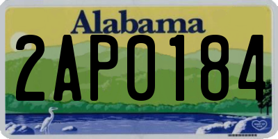 AL license plate 2AP0184
