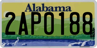 AL license plate 2AP0188