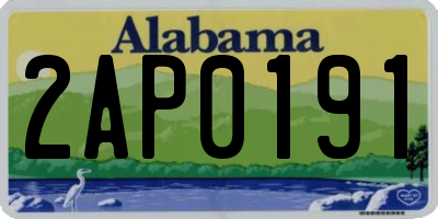 AL license plate 2AP0191