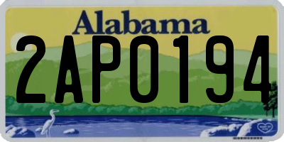AL license plate 2AP0194