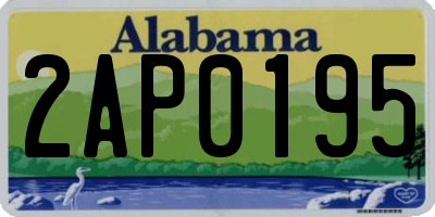 AL license plate 2AP0195