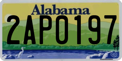AL license plate 2AP0197