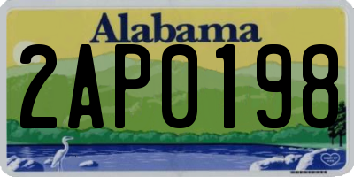 AL license plate 2AP0198