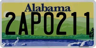 AL license plate 2AP0211