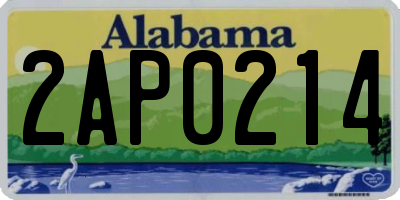 AL license plate 2AP0214
