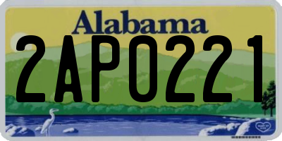 AL license plate 2AP0221