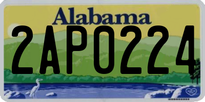 AL license plate 2AP0224