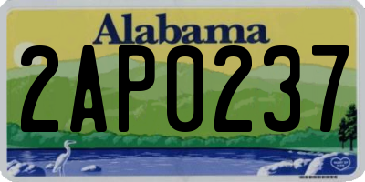 AL license plate 2AP0237