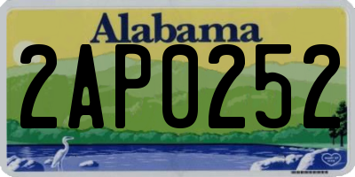AL license plate 2AP0252