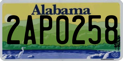 AL license plate 2AP0258