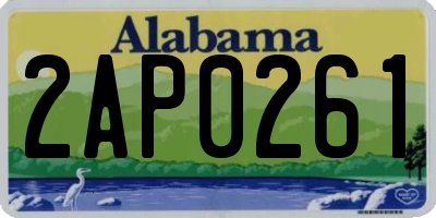 AL license plate 2AP0261