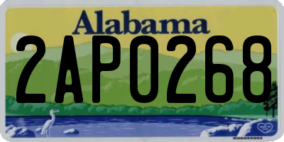 AL license plate 2AP0268