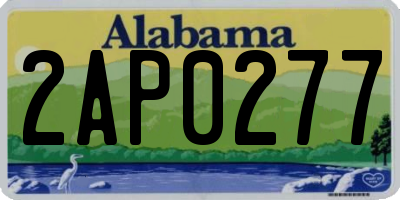 AL license plate 2AP0277