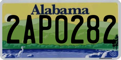 AL license plate 2AP0282