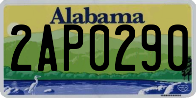 AL license plate 2AP0290