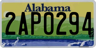AL license plate 2AP0294