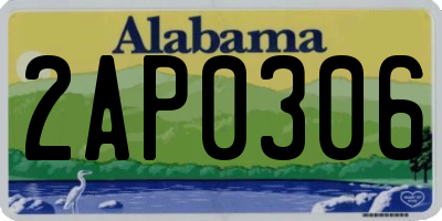 AL license plate 2AP0306
