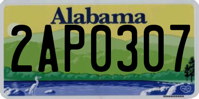 AL license plate 2AP0307