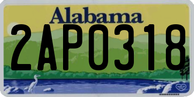 AL license plate 2AP0318