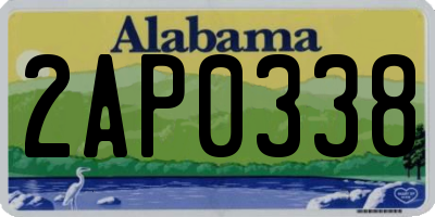 AL license plate 2AP0338
