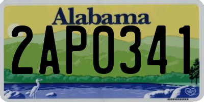 AL license plate 2AP0341
