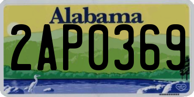 AL license plate 2AP0369