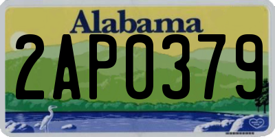 AL license plate 2AP0379