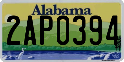 AL license plate 2AP0394