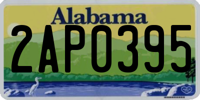 AL license plate 2AP0395