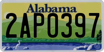 AL license plate 2AP0397