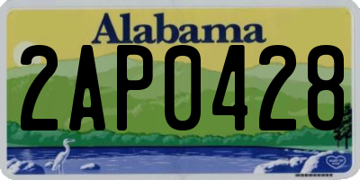 AL license plate 2AP0428